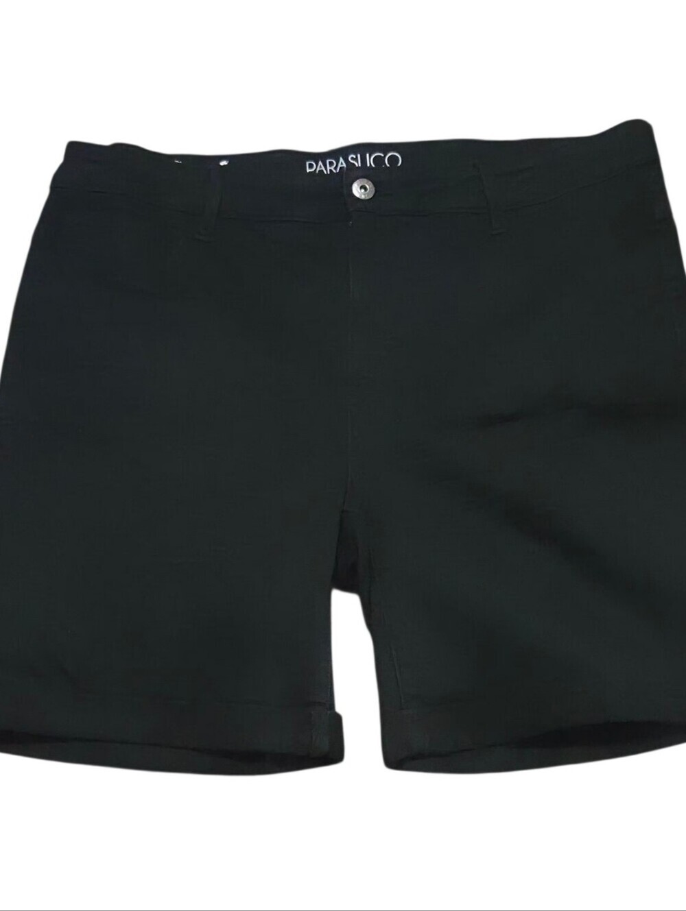 Parasuco Black Bermuda Classic Tailored Fit Shorts. Size 14